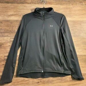Under Armour Black Full Zip Jacket Performance Fabric